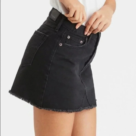 American Eagle Outfitters Raw Hem Skirt - Picture 2 of 13